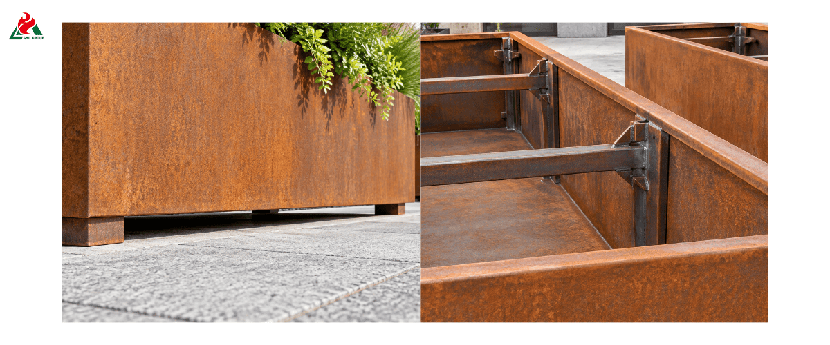 Elevated Commercial-Grade Steel Planter Base